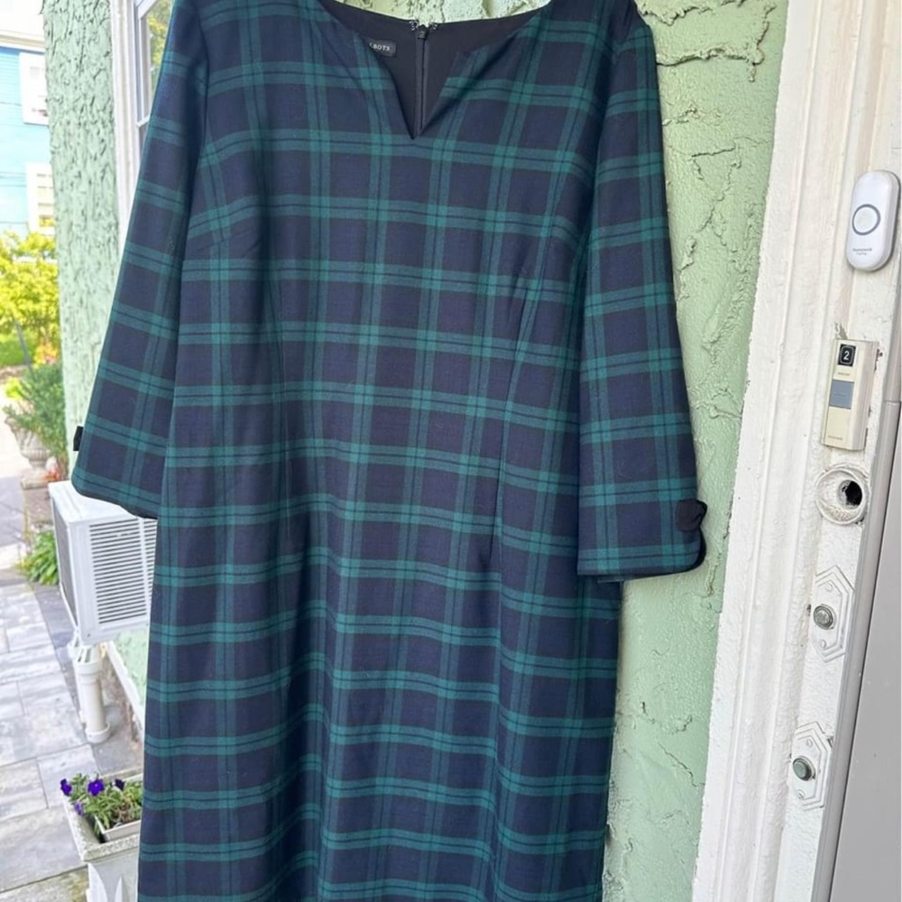 Talbots blackwatch plaid NWT dress Sz 16